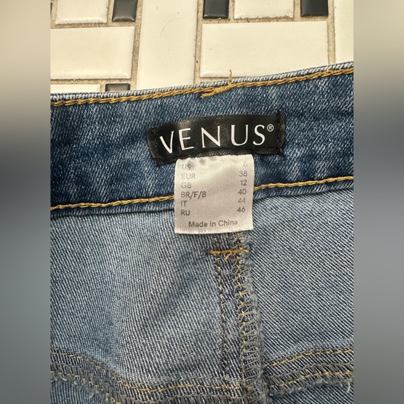 VENUS Blue Distressed Skinny Jeans - Picture 5 of 8